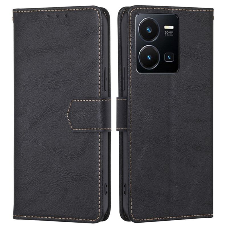 Capa Flip Para Vivo Y35 Rfid Clássico