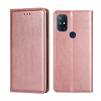 Capa De Celular Para OnePlus Nord N10 Flip Estilo De Couro Fino