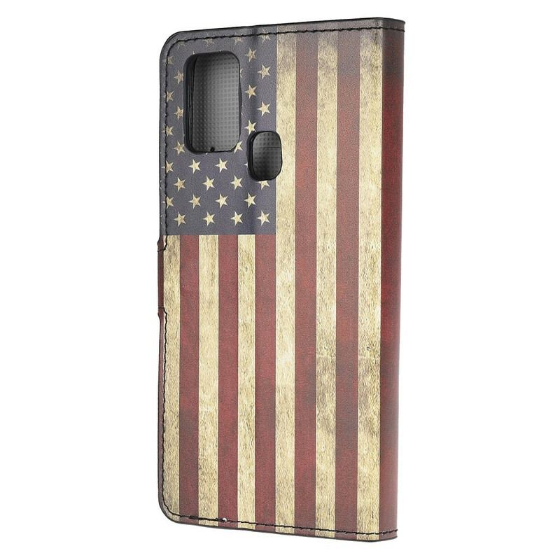 Capa Flip Para OnePlus Nord N10 Bandeira Americana