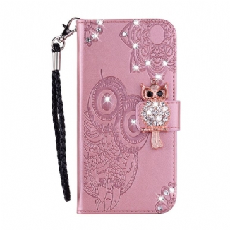 Capa Flip Para OnePlus Nord N10 Coruja Mandala E Charme