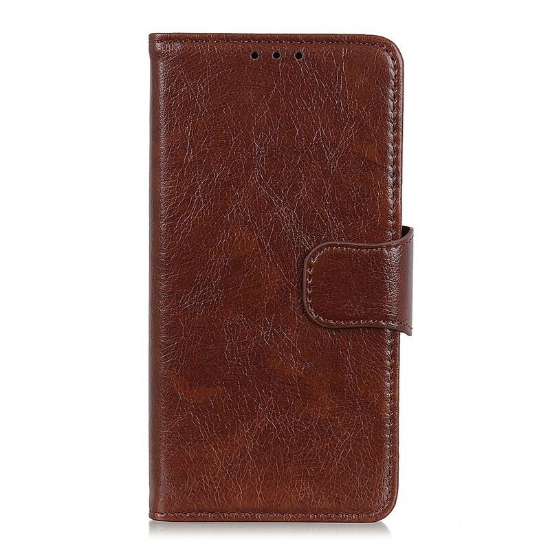 Capa Flip Para OnePlus Nord N10 Couro Napa Rachado