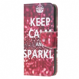 Capa Flip Para OnePlus Nord N10 Mantenha A Calma E Brilhe