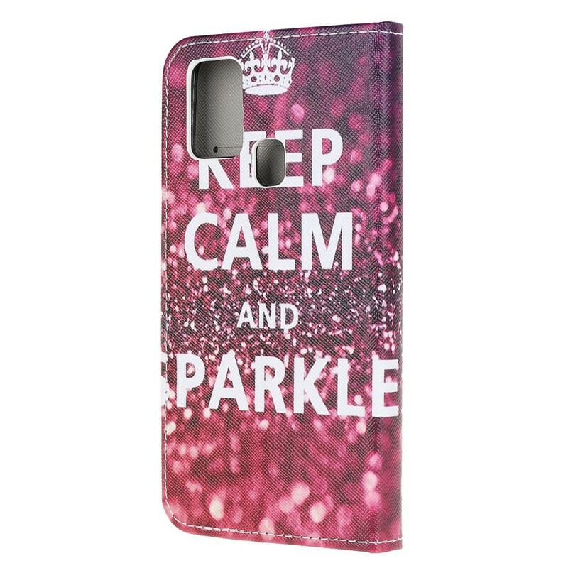 Capa Flip Para OnePlus Nord N10 Mantenha A Calma E Brilhe