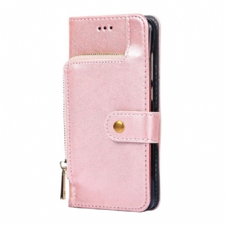 Capa Flip Para OnePlus Nord N10 Porta-moedas Frontal E Cordão