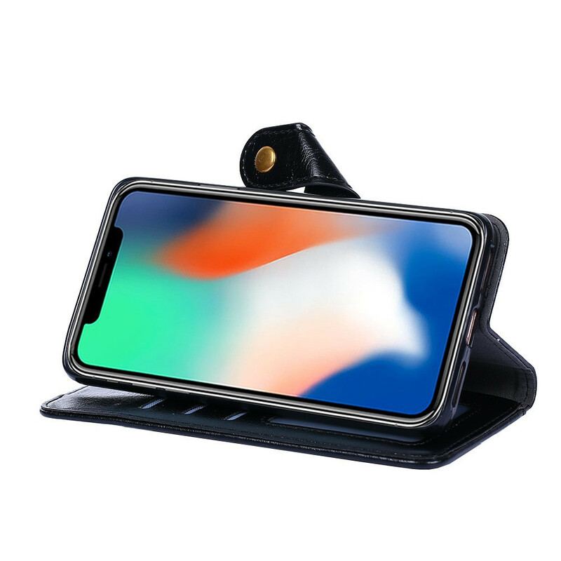 Capa Flip Para OnePlus Nord N10 Porta-moedas Frontal E Cordão