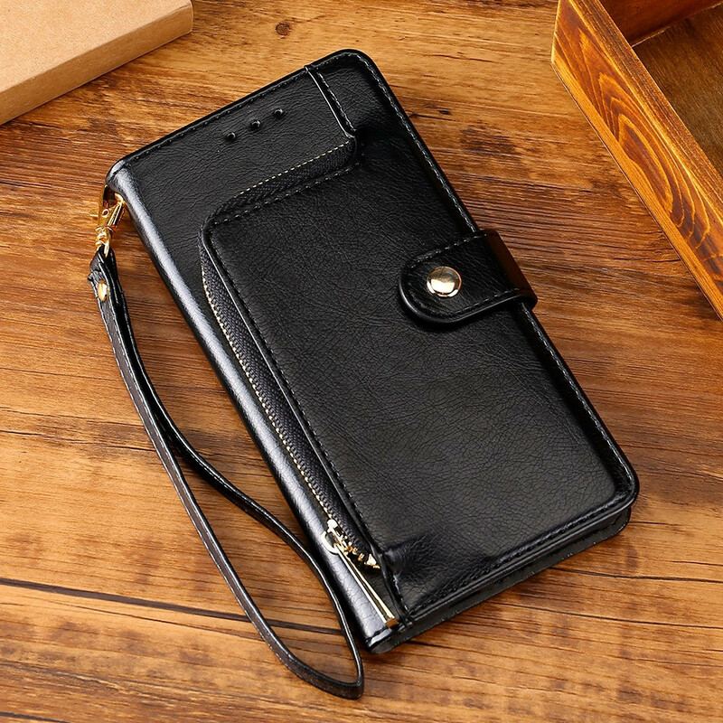 Capa Flip Para OnePlus Nord N10 Porta-moedas Frontal E Cordão