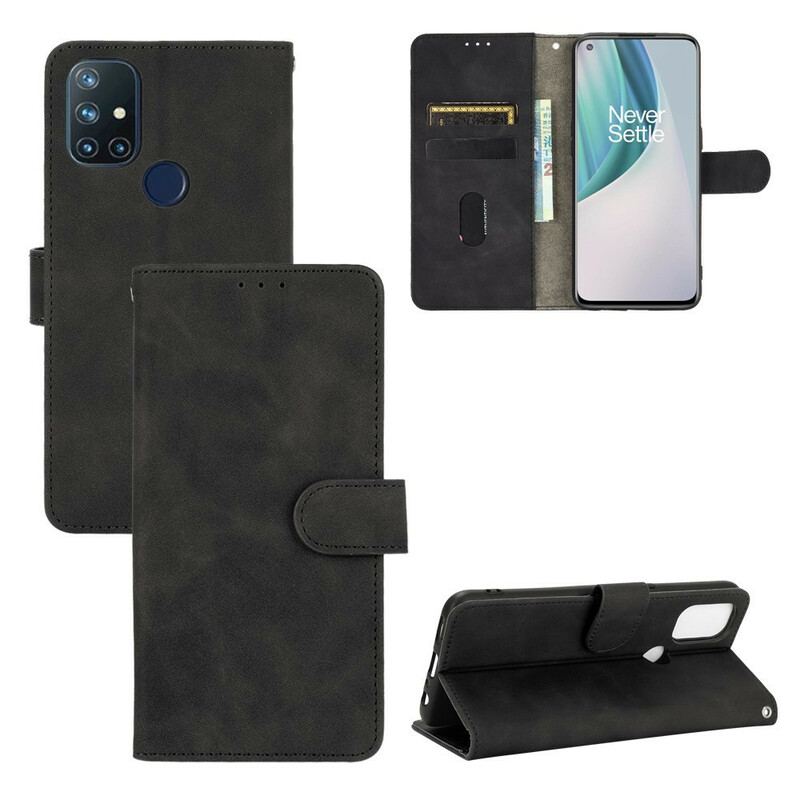 Capa Flip Para OnePlus Nord N10 Toque De Pele