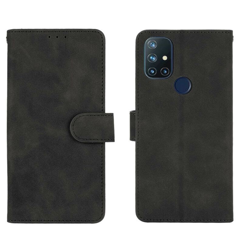 Capa Flip Para OnePlus Nord N10 Toque De Pele