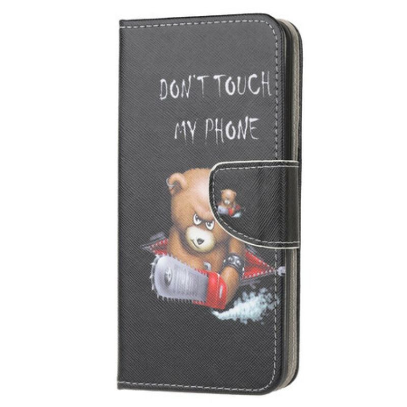 Capa Folio Para OnePlus Nord N10 Urso Perigoso