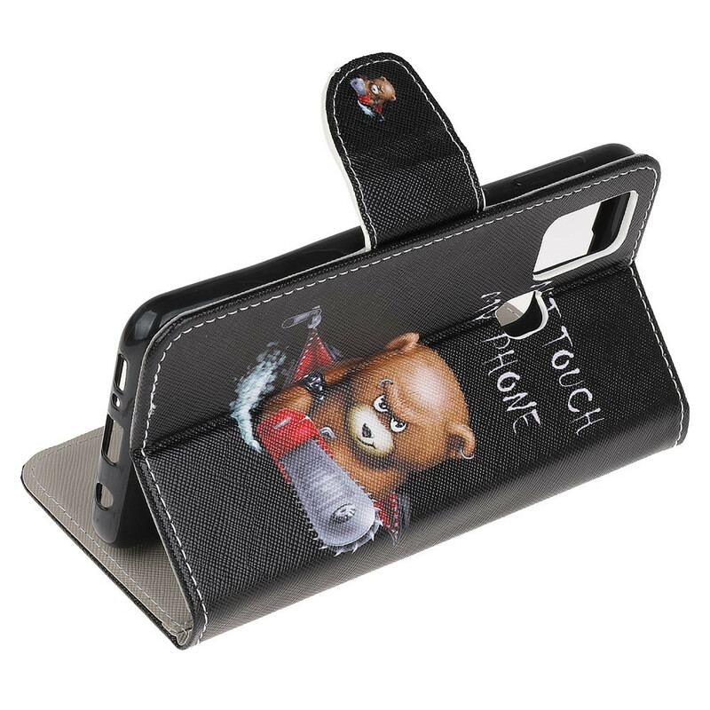 Capa Folio Para OnePlus Nord N10 Urso Perigoso