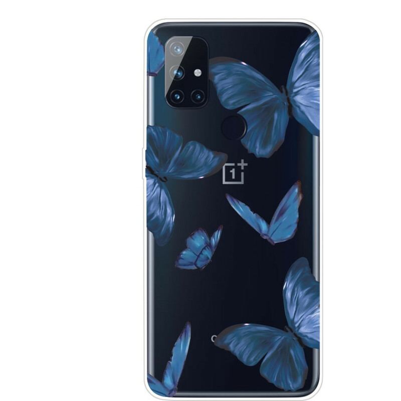 Capa Para OnePlus Nord N10 Borboletas Selvagens