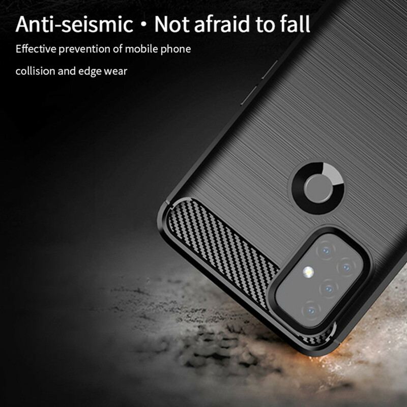 Capa Para OnePlus Nord N10 Fibra De Carbono Escovada Mofi