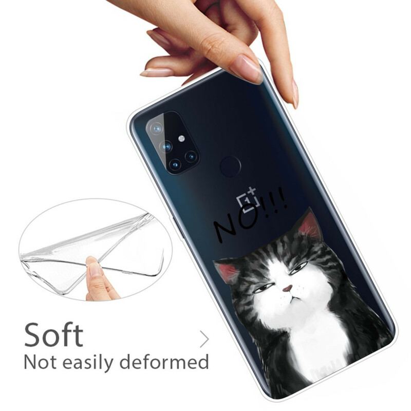 Capa Para OnePlus Nord N10 O Gato Que Diz Não