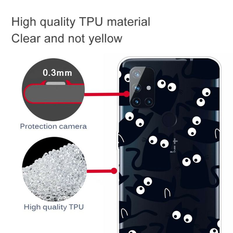 Capa Para OnePlus Nord N10 Ratos Pretos