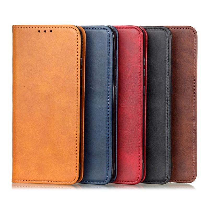 Capa De Celular Para Google Pixel 6A Flip Couro Rachado