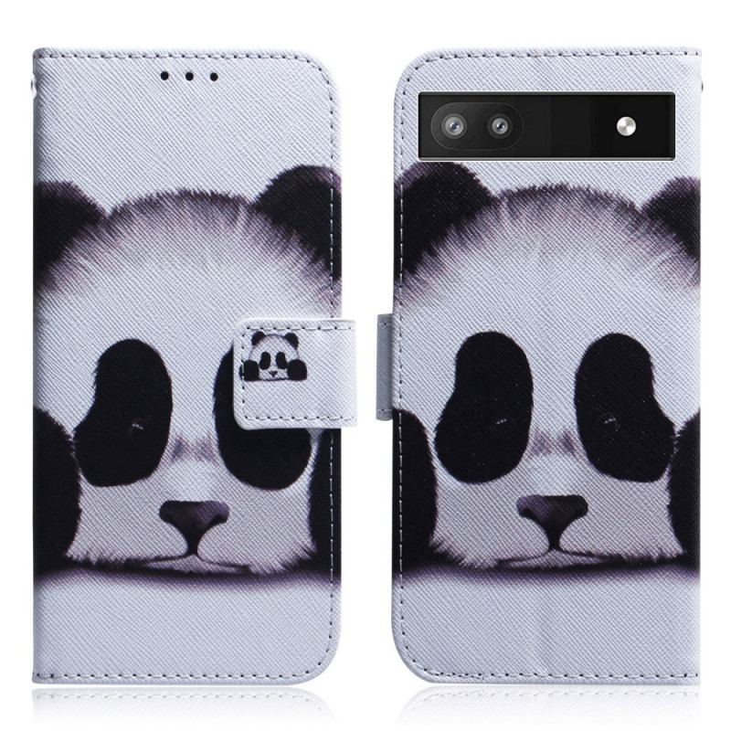 Capa Em Pele Para Google Pixel 6A Panda