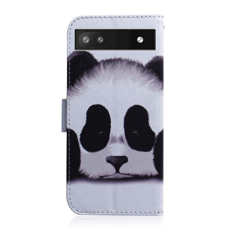 Capa Em Pele Para Google Pixel 6A Panda