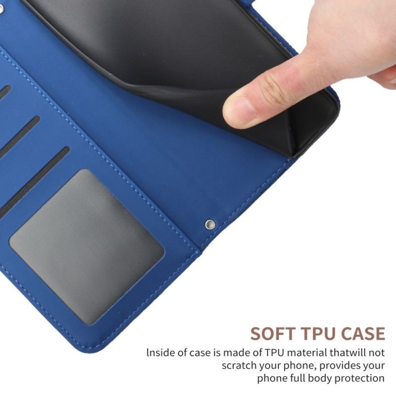 Capa Flip Para Google Pixel 6A Borboletas Com Alça De Ombro