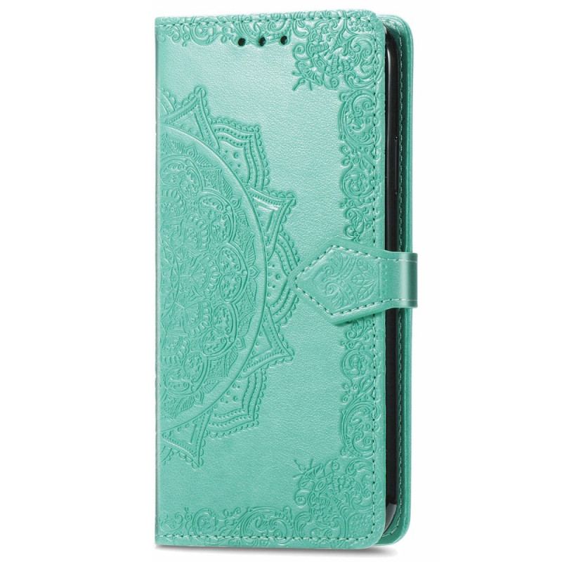 Capa Flip Para Google Pixel 6A De Cordão Mandala Do Sol Strappy