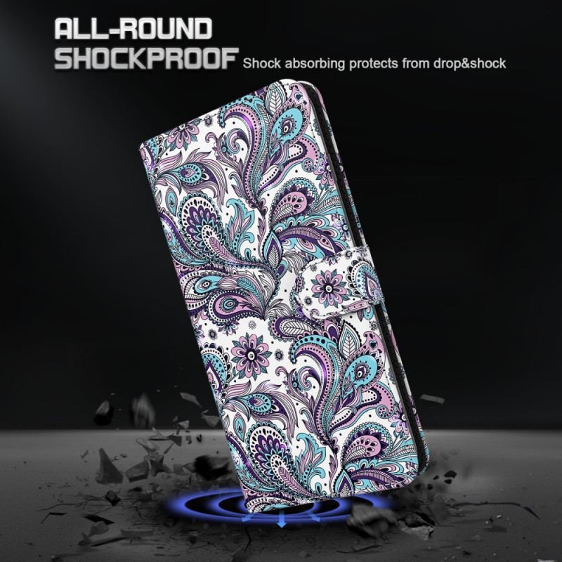 Capa Flip Para Google Pixel 6A De Cordão Padrão De Tiras