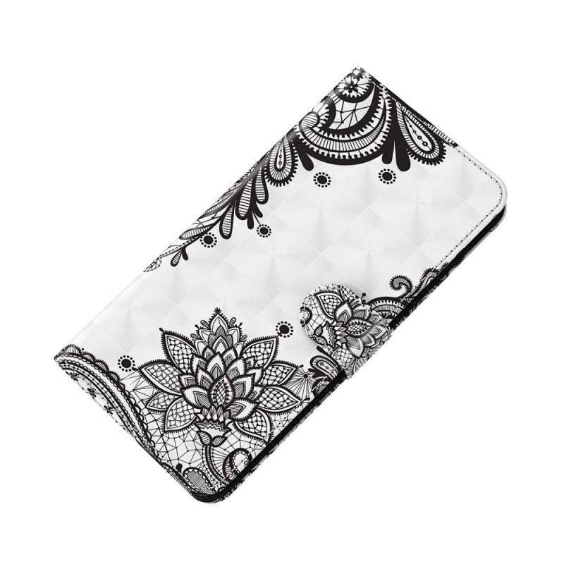 Capa Flip Para Google Pixel 6A De Cordão Renda Strappy