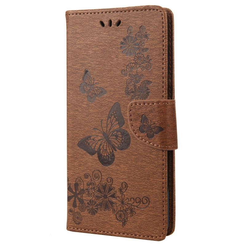 Capa Folio Para Google Pixel 6A Borboletas Maravilhosas
