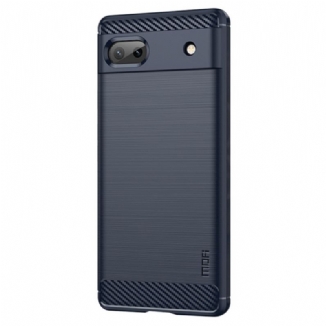 Capa Para Google Pixel 6A Fibra De Carbono Escovada Mofi