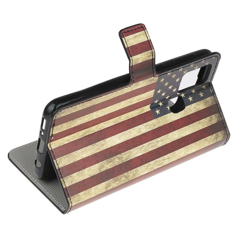 Capa Flip Para OnePlus Nord N100 Bandeira Americana