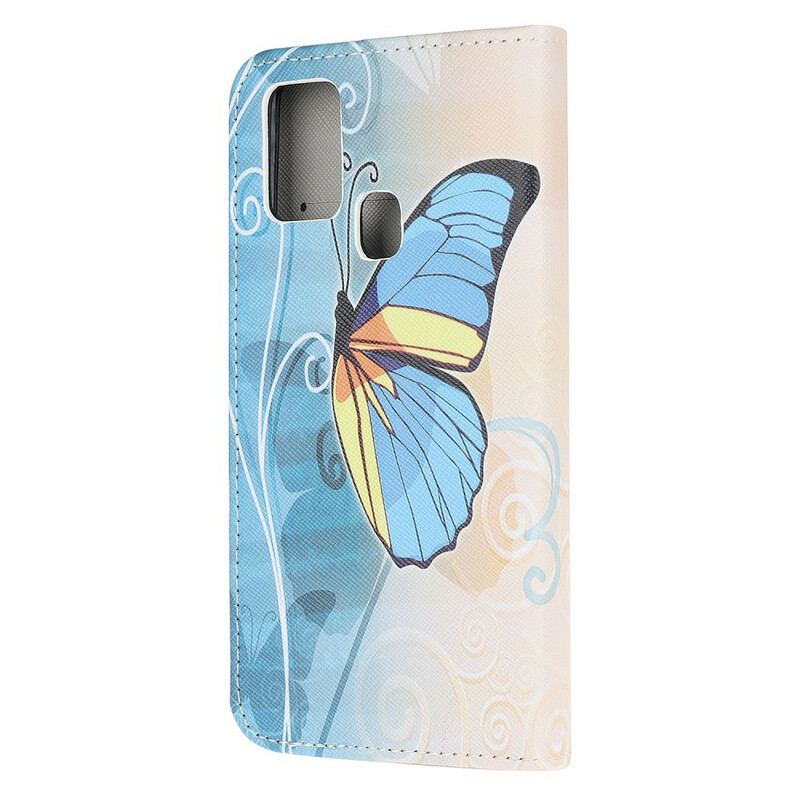 Capa Flip Para OnePlus Nord N100 Borboletas