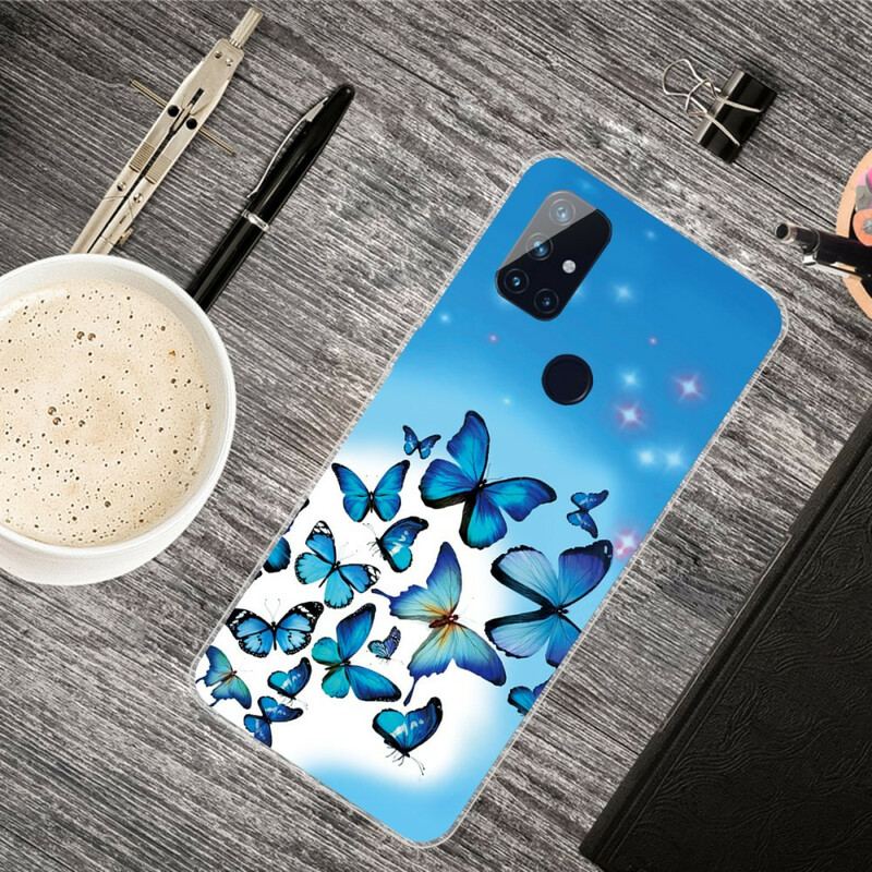 Capa Para OnePlus Nord N100 Borboletas Borboletas