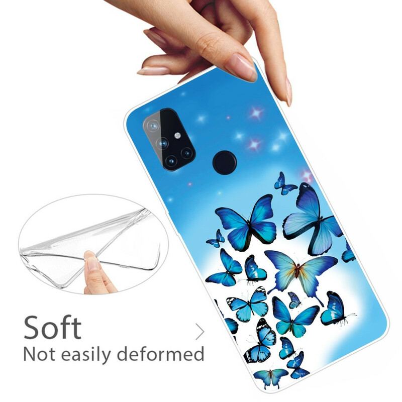Capa Para OnePlus Nord N100 Borboletas Borboletas