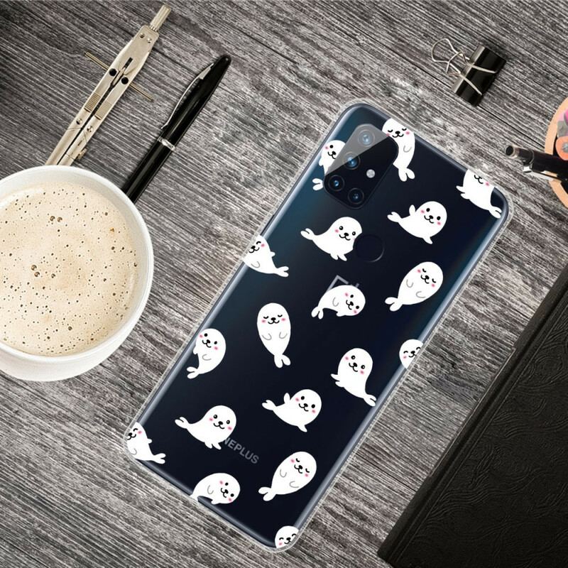 Capa Para OnePlus Nord N100 Leões Marinhos