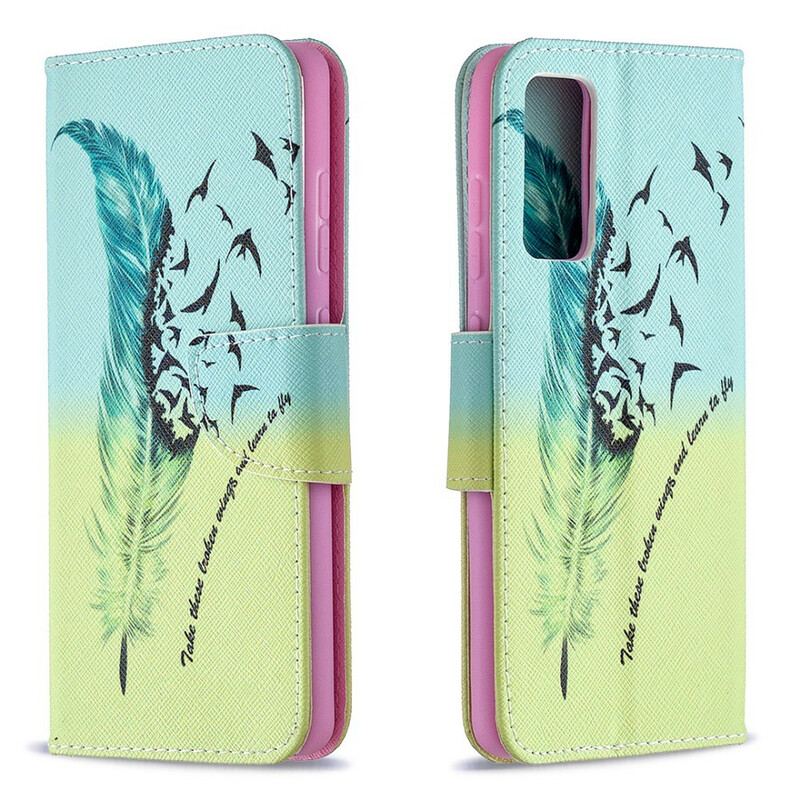 Capa Flip Para Samsung Galaxy S20 FE Aprender A Voar