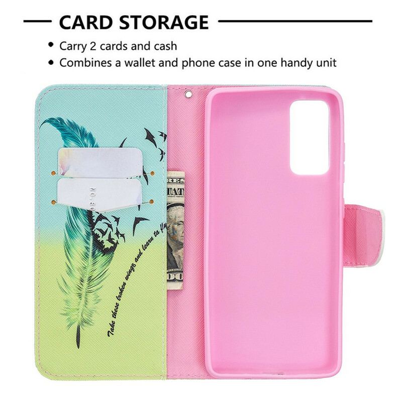 Capa Flip Para Samsung Galaxy S20 FE Aprender A Voar