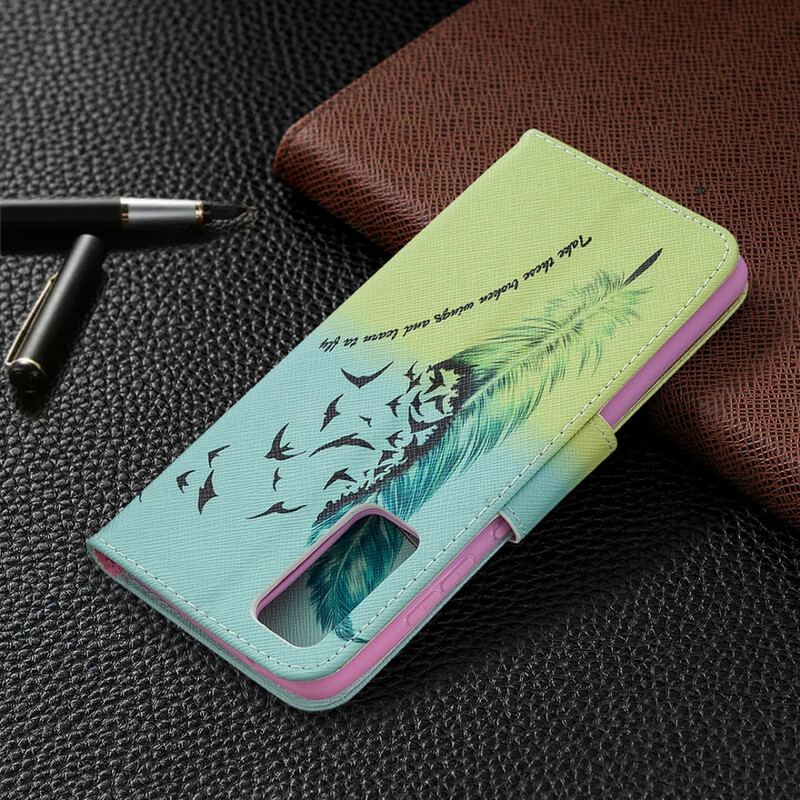 Capa Flip Para Samsung Galaxy S20 FE Aprender A Voar