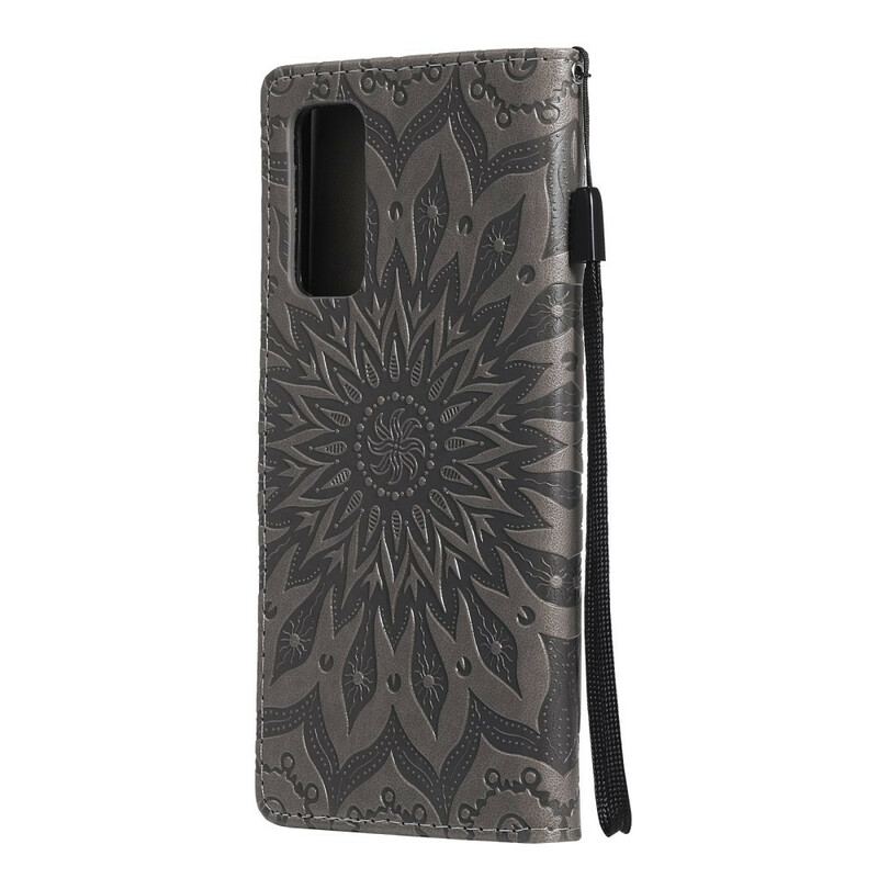 Capa Flip Para Samsung Galaxy S20 FE Flor Do Sol