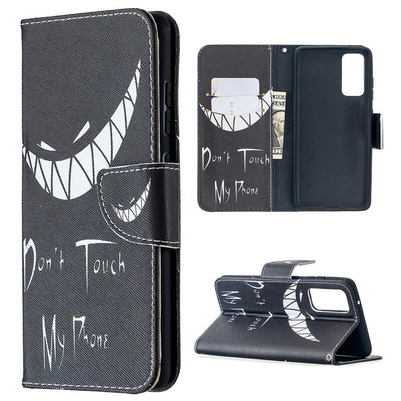 Capa Flip Para Samsung Galaxy S20 FE Não Toque No Meu Telefone