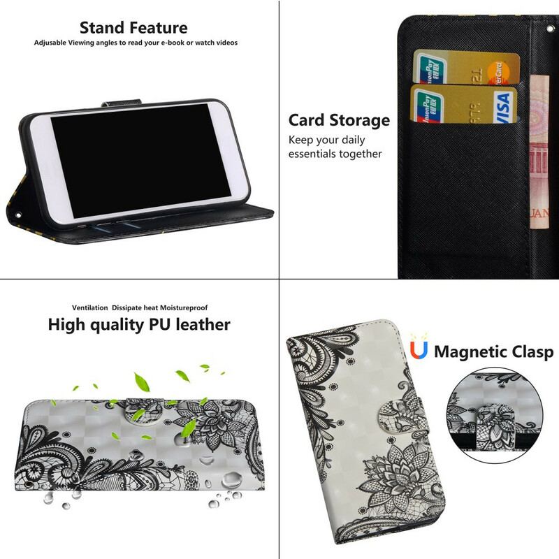 Capa Flip Para Samsung Galaxy S20 FE Renda Chique