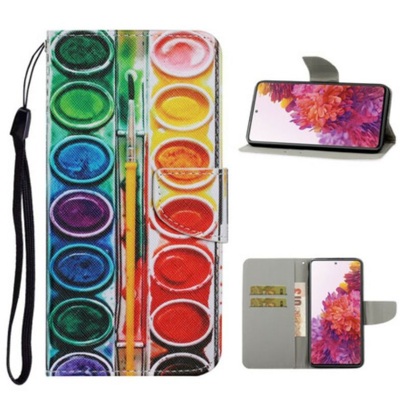 Capa Folio Para Samsung Galaxy S20 FE Pintar