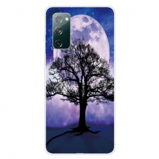 Capa Para Samsung Galaxy S20 FE Árvore E Lua