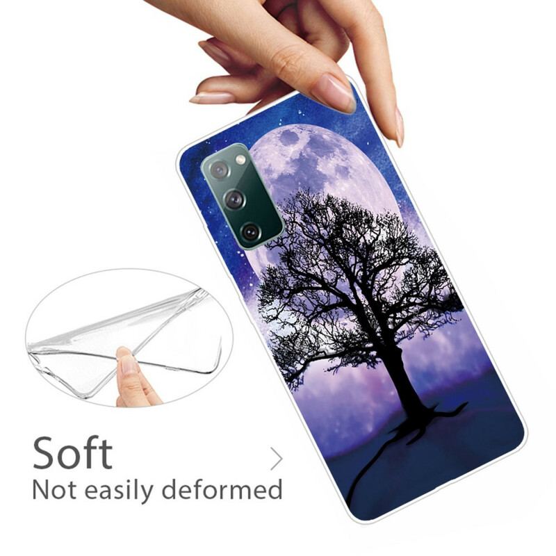 Capa Para Samsung Galaxy S20 FE Árvore E Lua