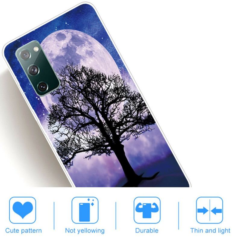 Capa Para Samsung Galaxy S20 FE Árvore E Lua