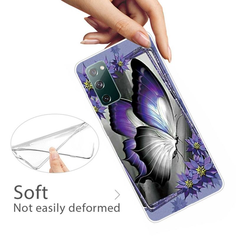 Capa Para Samsung Galaxy S20 FE Borboletas Borboletas