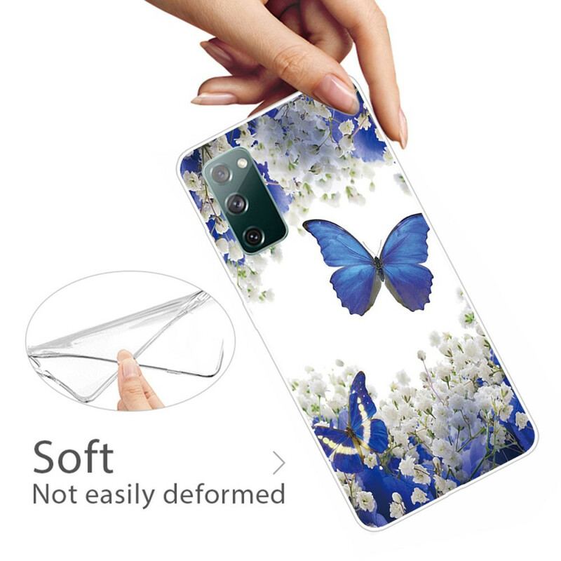 Capa Para Samsung Galaxy S20 FE Borboletas De Design