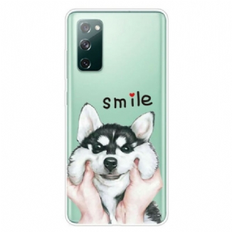 Capa Para Samsung Galaxy S20 FE Cachorro Sorridente
