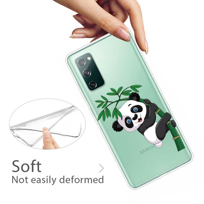 Capa Para Samsung Galaxy S20 FE Panda Sem Costura Em Bambu