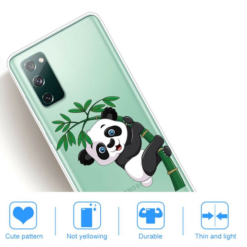 Capa Para Samsung Galaxy S20 FE Panda Sem Costura Em Bambu