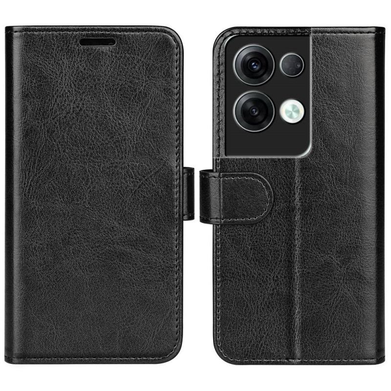Capa Flip Para Oppo Reno 8 Pro Clássico Retrô