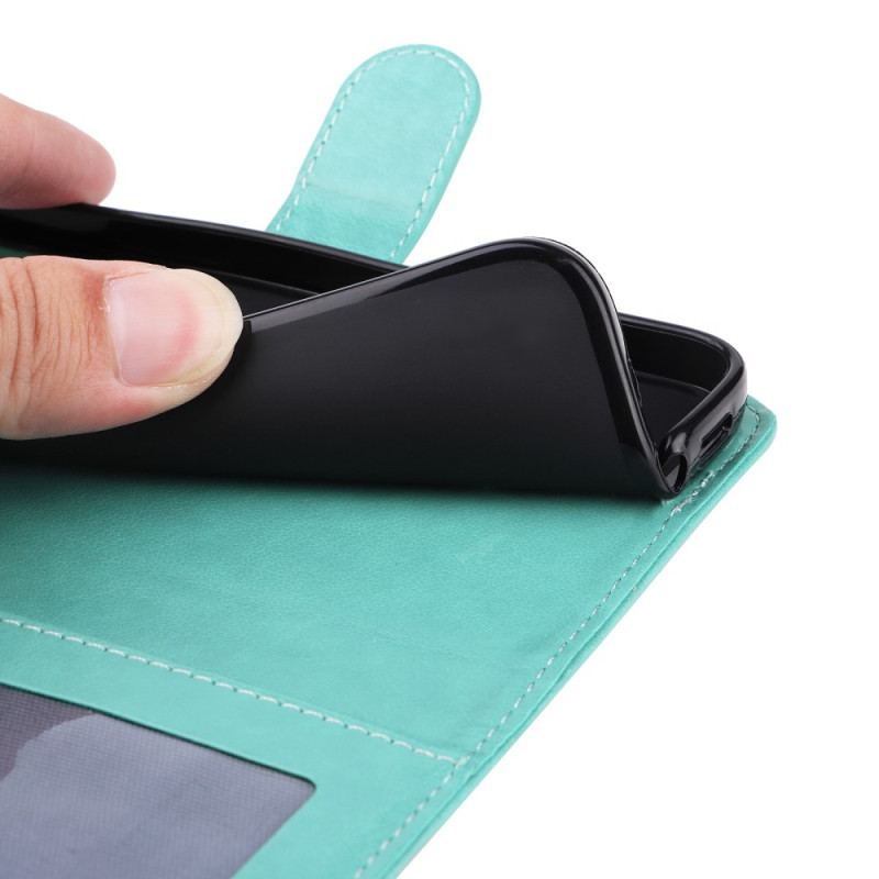 Capa Folio Para Oppo Reno 8 Pro De Cordão Girassol Strappy