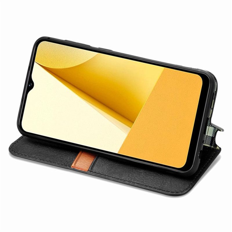Capa De Celular Para Vivo Y16 Flip Padrão 3d